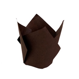 [ARTG-8300-100] Tulip Baking Cups 50mmx80mm Brown 100 pc Artigee