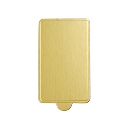 [ARTG-8515G-100] Planche de base rectangulaire pour mini-gâteaux l'or 100x60mm 100 pc Artigee