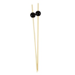 [ARTG-8802] Biodegradable Bamboo Skewers Black 12cm 100 pc Artigee