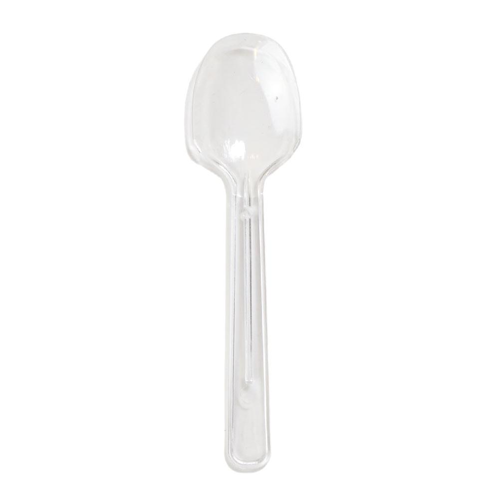 Artigee Plastic Spoons Clear 10cm 100 pc  Suitable for picnics or large  event gatherings