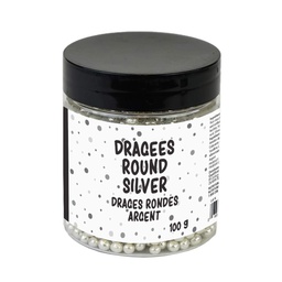 [187535] Dragees Round Silver Sprinkles 100 g Epicureal