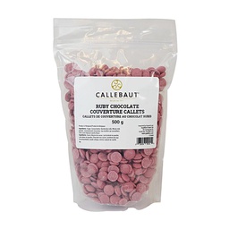 [173009] Ruby Chocolate Couverture Callets - 500 g Callebaut