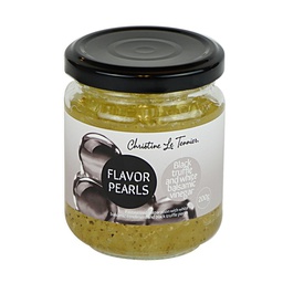 [163832] Flavour Pearls Black Truffle w/ White Balsamic 200 g Christine Tennier