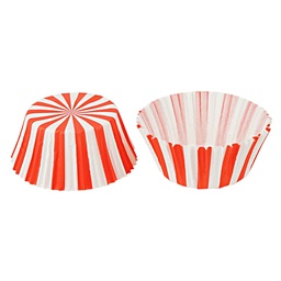 [ARTG-8357] Cupcake Paper Liners Red Stripes 5cm 100pc Artigee