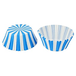 [ARTG-8358] Cupcake Paper Liners Blue Stripes 5cm 100 pc Artigee