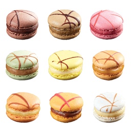 [236263] Macarons Mini Assorted 126 pc La Rose Noire