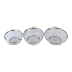 [ARTG-6004] Steel Mesh Colander Set 3 pc Artigee