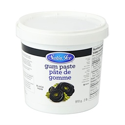 [215001] Black Gum Paste 910 g Satin Ice