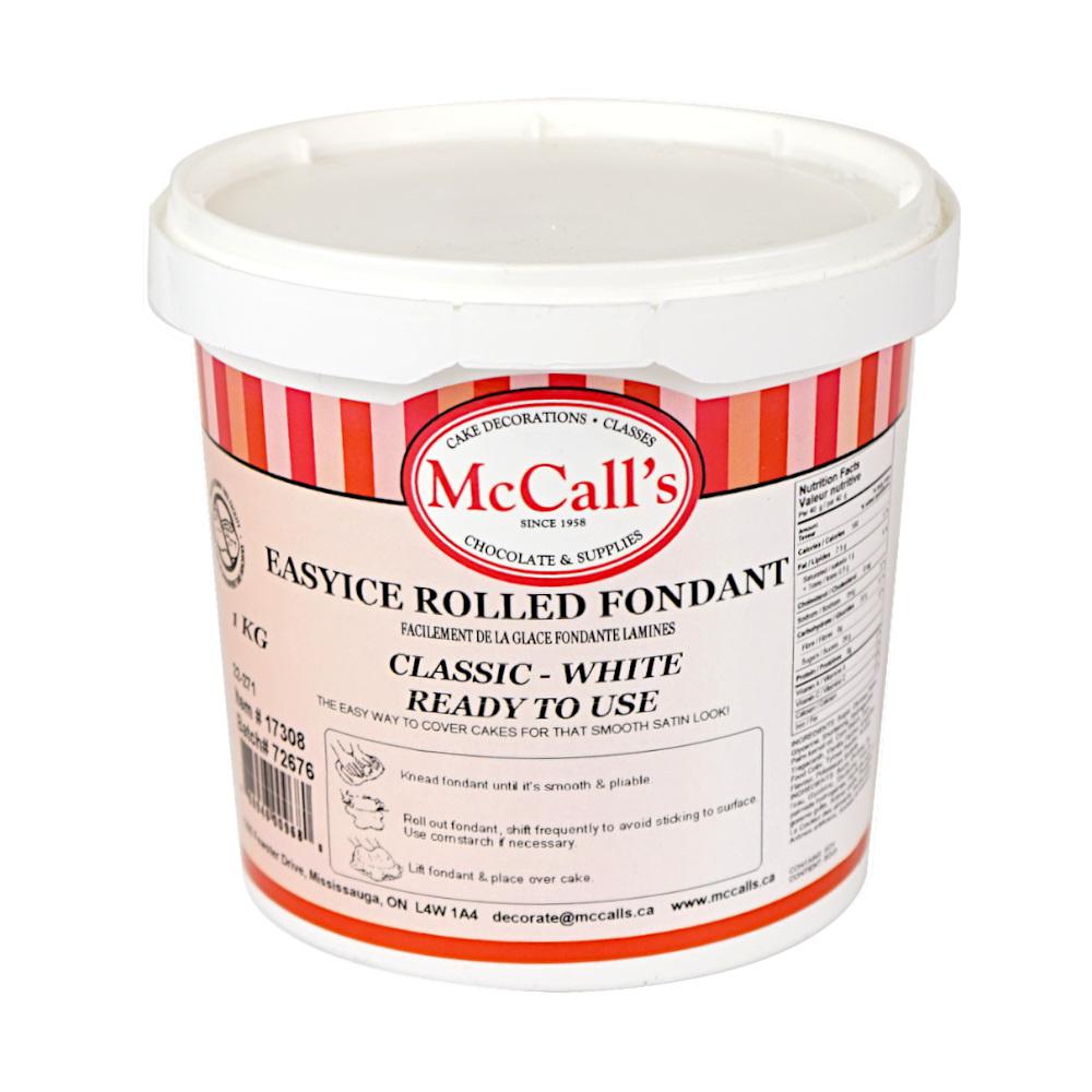 Qualifirst White Fondant - 1 kg  a smooth and pliable fondant for creating  elegant cakes and confectionery.
