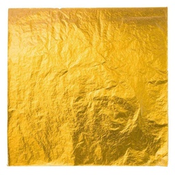 [152634] Gold Leaves 23K Decorative (3x3&quot;) 25 pc Royal Command