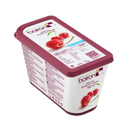 [152845] Morello Cherry-Griotte Puree 100% Pure Frozen 1 kg Boiron