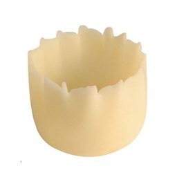 [171258] Mignardises Round w/ Pleats White . 288 pc