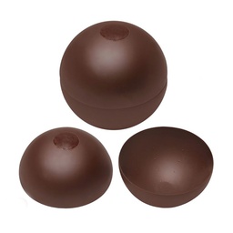 [171290] Coupelle Sphère Noir 30 pc Michel Cluizel