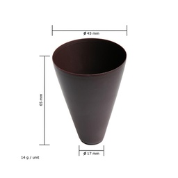 [171296] Coupelles Cone Dark . 24 ct Michel Cluizel
