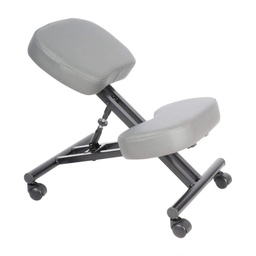 [WDK-1005] Kneeling Chair - Grey Leather Wudern