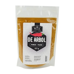 [184087] De Arbol Chili Powder 227 g Royal Command