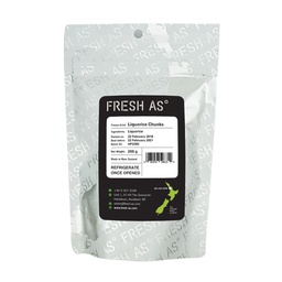 [240740] Liquorice Chunks Freeze Dried 200 g Fresh-As
