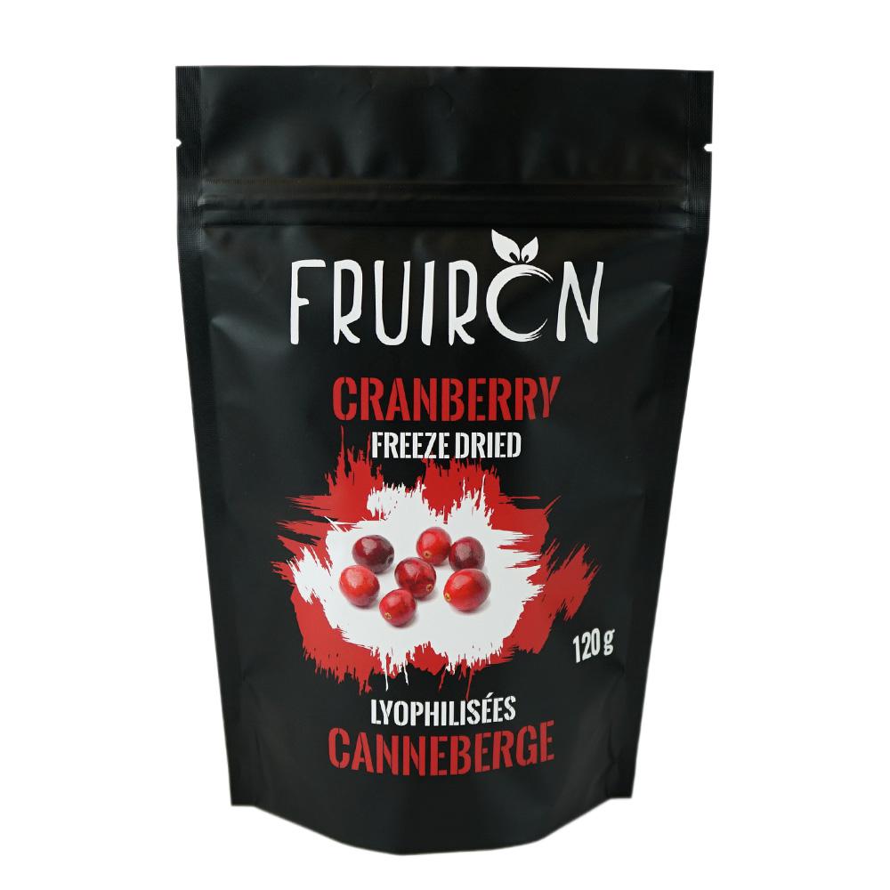Fruiron Freeze Dried Whole Cranberries 120 g (4.2 oz) Pure Freeze