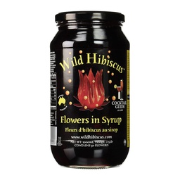 [150955] Hibiscus Flowers Whole in Syrup 2.5 lbs Wild Hibiscus